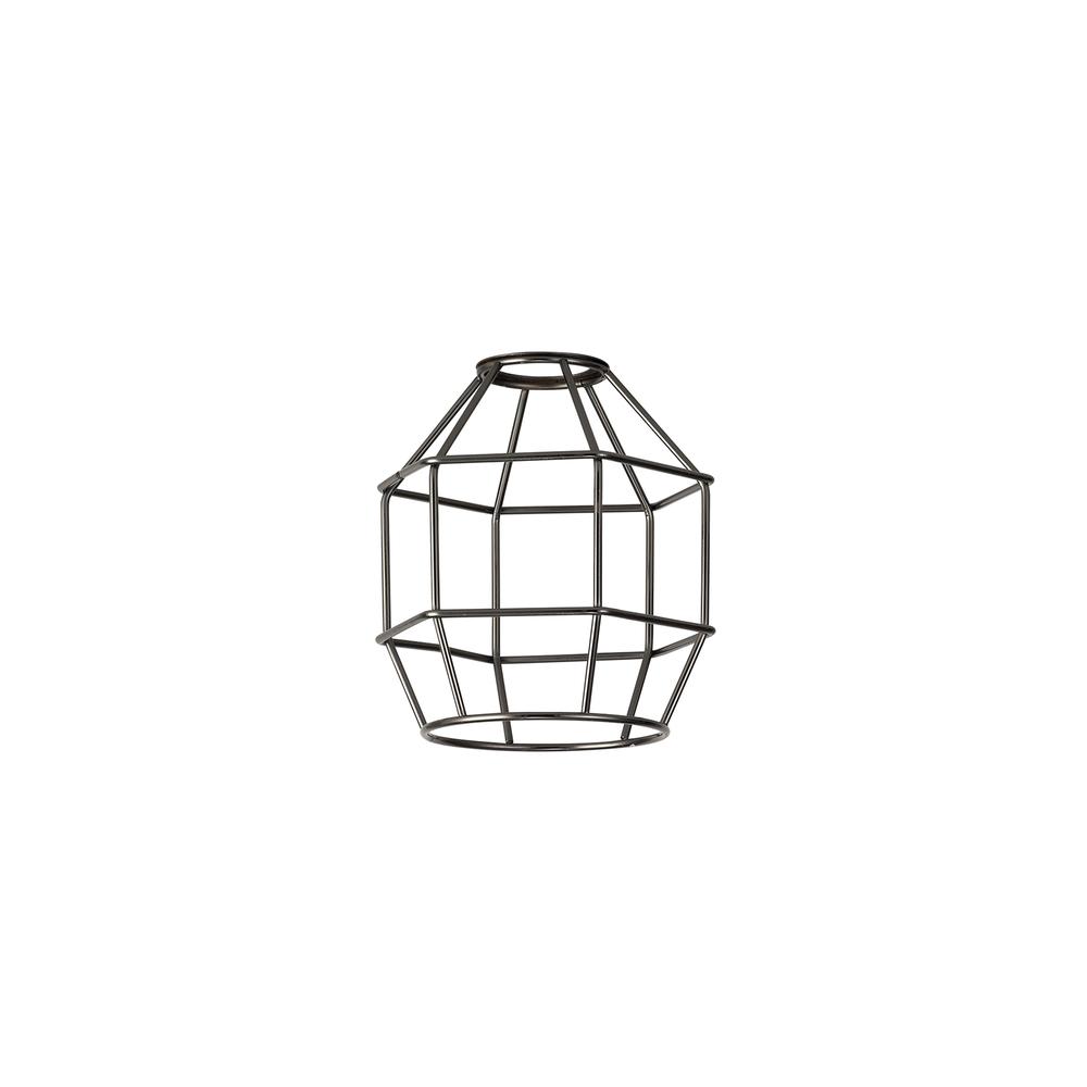 Luxuria Glorelle Hexagon 14cm Wire Cage Shade Black Chrome