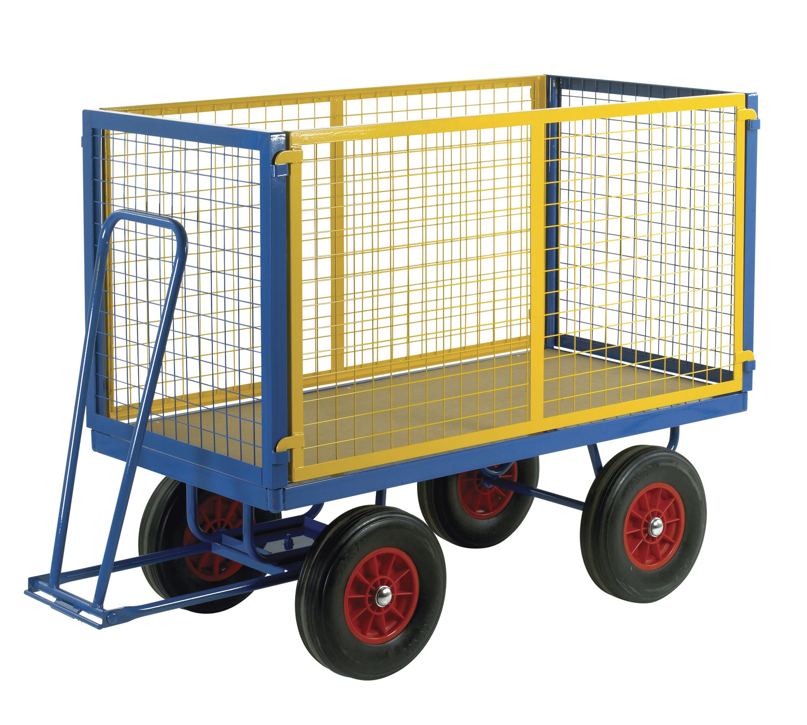 Turntable Trailers with Mesh Cage Supports