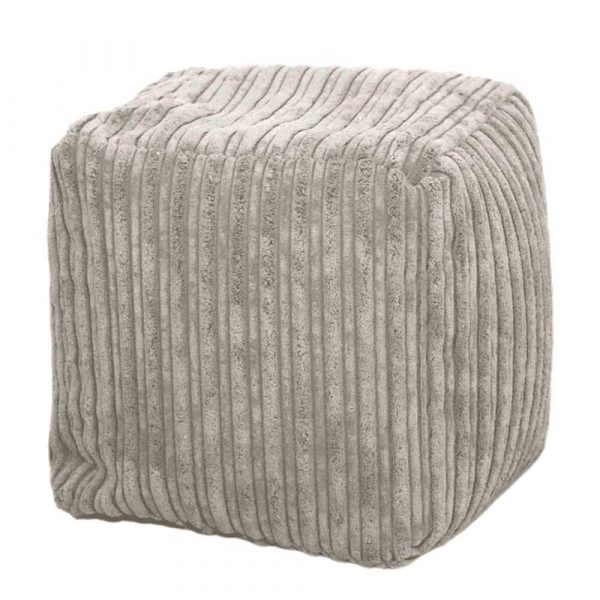 Mink Chunky Cord Cube.Foam filled. Available in 2 sizes
