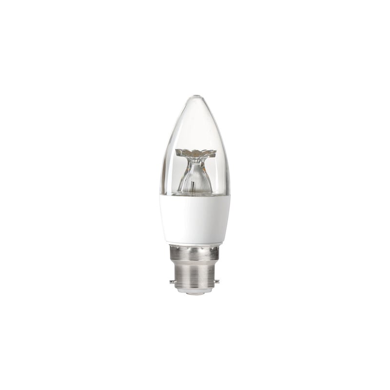 Integral B22 Non-Dimmable Clear Candle LED Lamp 4.9W