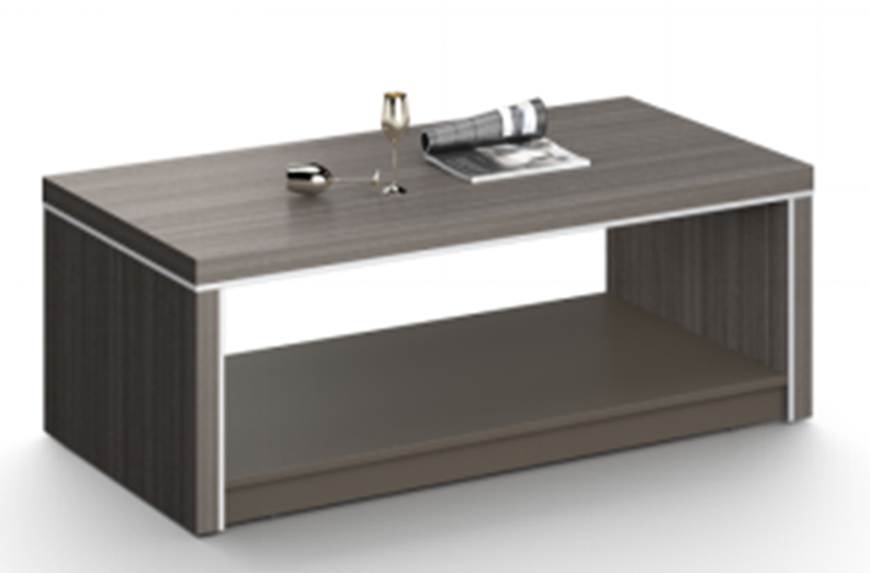 Modern Grey Oak Rectangle Coffee Table with Aluminium Edge - 1200mm - DG25-F0112 Near Me