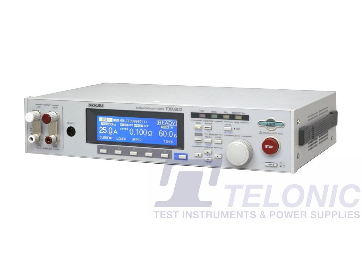 Rental Kikusui TOS6200A Earth Bond Tester 0-6VAC 3-30A