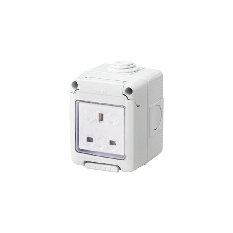 Gewiss Socket Outlet 2P+E 13A Enclosure With System Devices