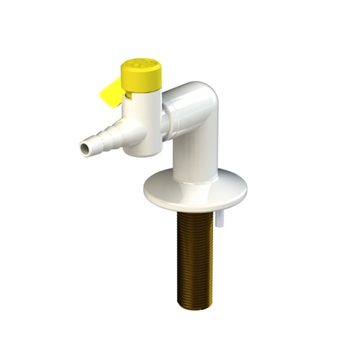 Arboles 1-Way Drop Lever Gas Tap - White