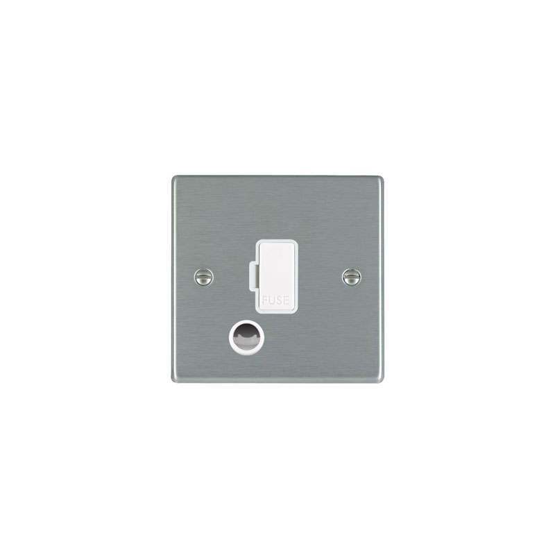 Hamilton Hartland 1 Gang 13A Fuse + CO WH/WH