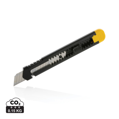 REFILLABLE RCS RECYCLED PLASTIC SNAP-OFF KNIFE in Yellow.