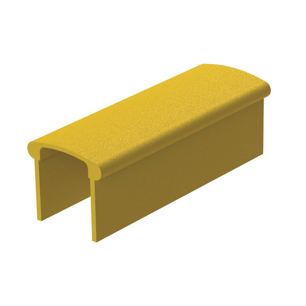 U Handrail - 5.8m length76 x 50 x 5mm Yellow