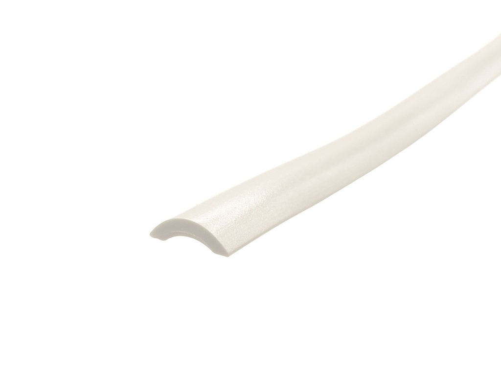 Cream Screw Cover Strip Herzim Trim - 12.3mm Wide
