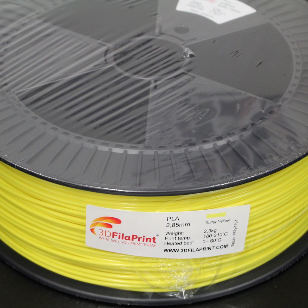 2.3KG 3D FilaPrint Sulphur Yellow Premium PLA 2.85mm 3D Printer Filament