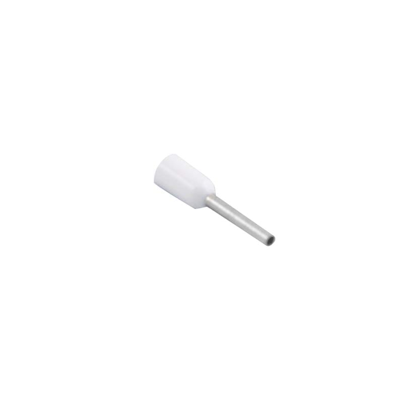 Unicrimp White Bootlace Ferrule Single 0.5mm (Pack of 100)
