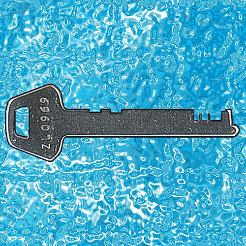 L&F Flat Steel Locker Keys ZL001-ZL1800