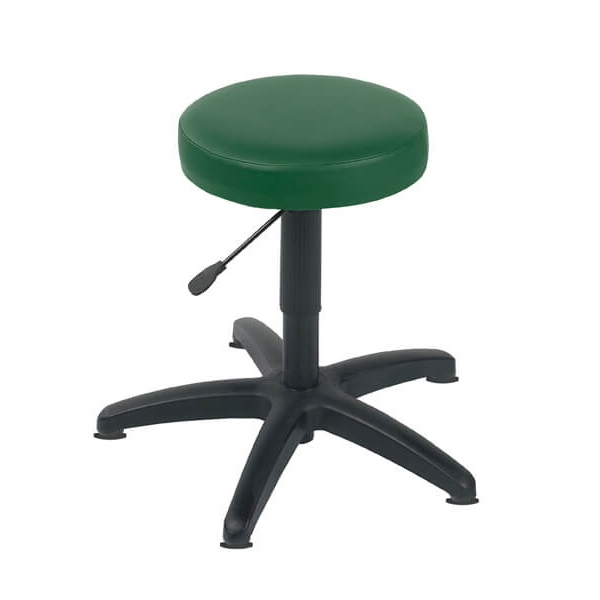 Gas Lift Examination Stool with Glides - Green