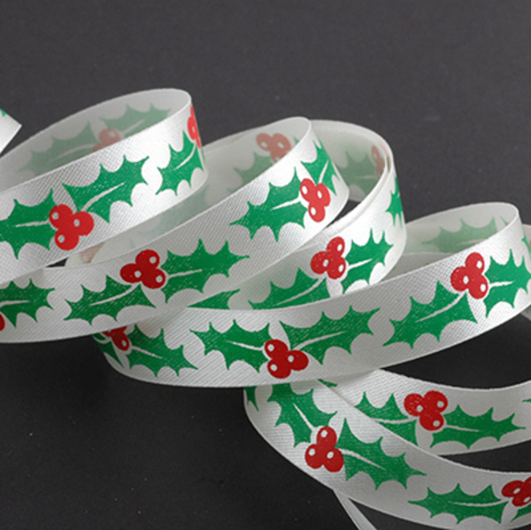 Foil Print 15mm Christmas Style Design (Plate: 1400, Colour(s): Cream 2 and Red)
