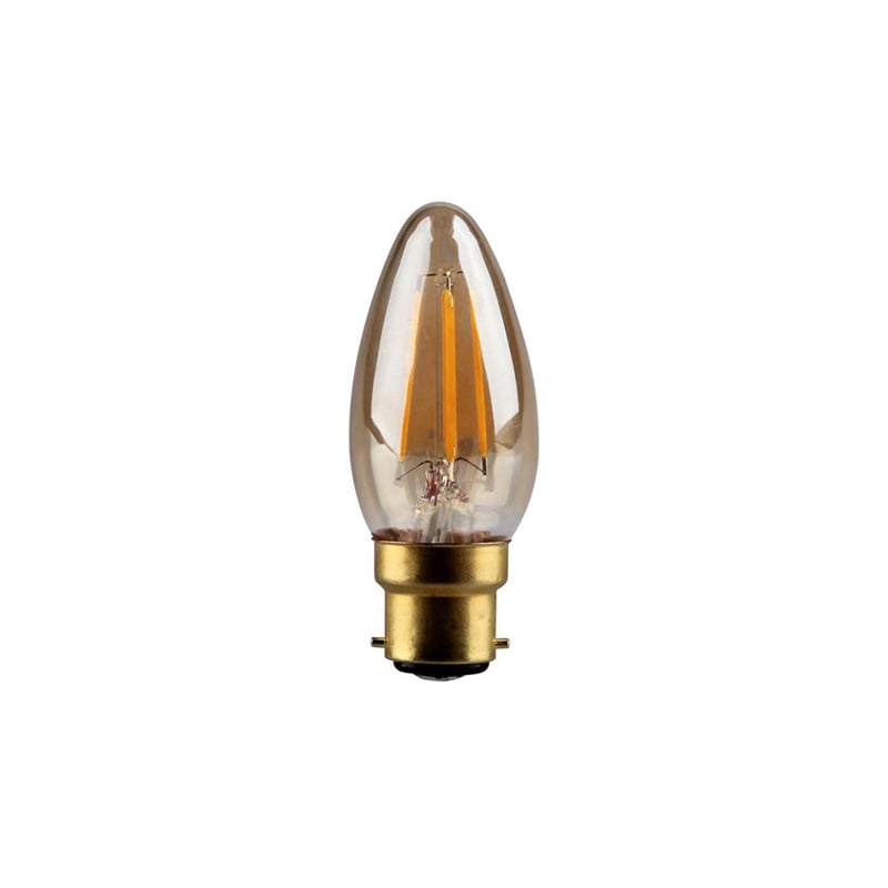 Kosnic Vintage LED Filament Candle Lamps 4.2W B22