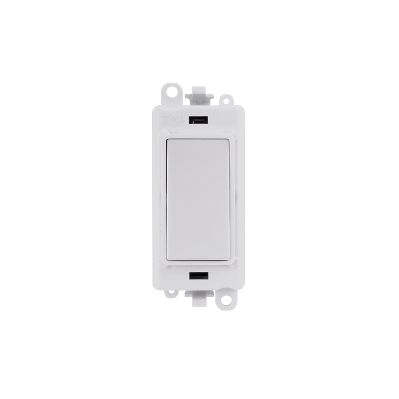 Click GridPro 20AX Polar White 1 Pole 3 Position Switch Module Insert Polar White