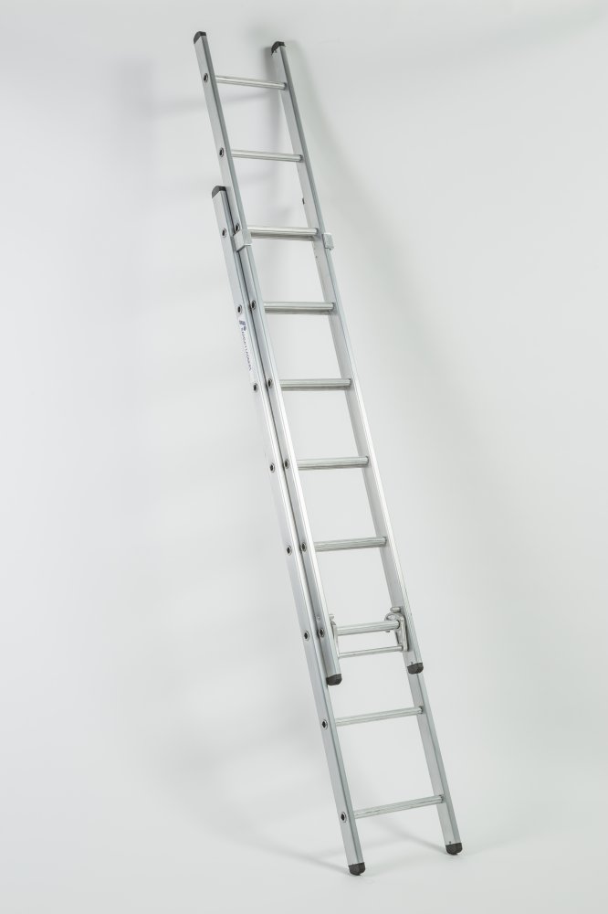 Aluminium 2 Part Extension Ladder - DE / Round Rung