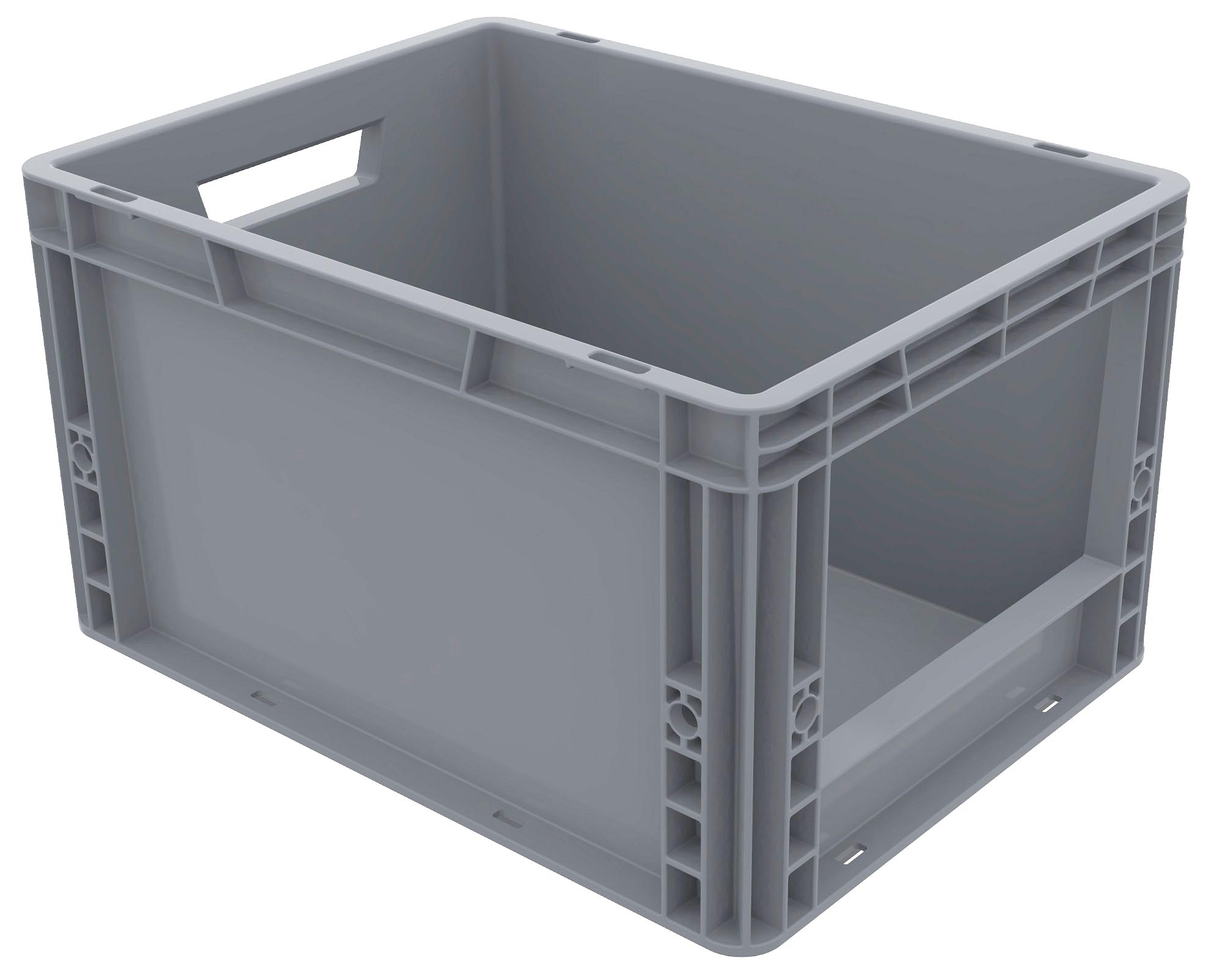 20 Litre Recycled Open Fronted Euro Plastic Stacking Picking Container