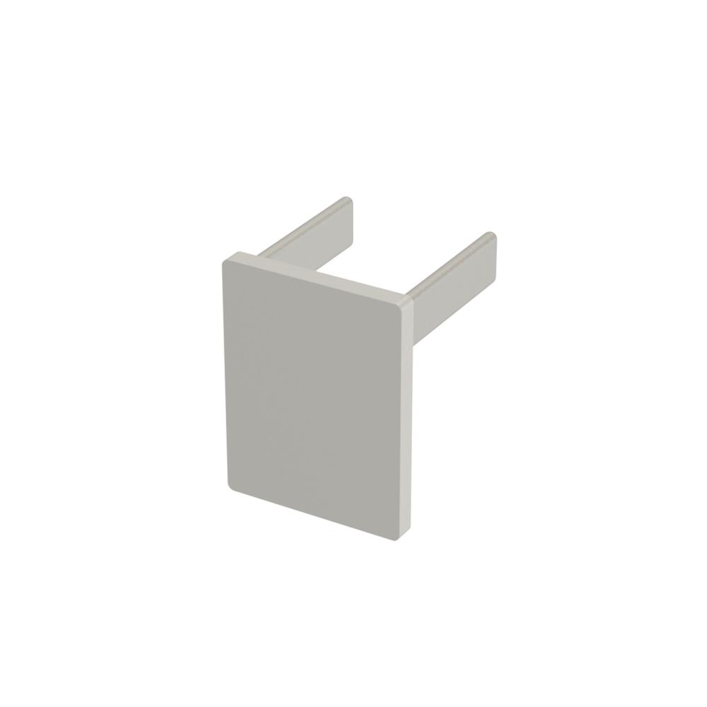 Aluminium Rectangular End Cap SatinAnodised