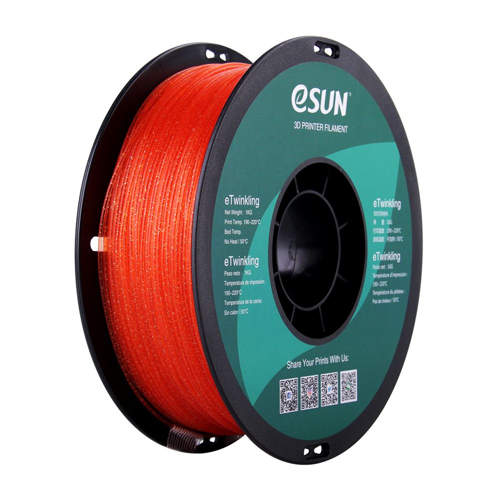 eSUN eTwinkle PLA Warm Orange 1.75mm 1Kg 3D Printing filament