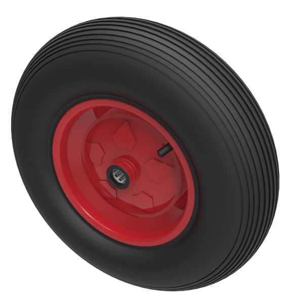 Pneumatic 260mm Roller Bearing Wheel 200kg Load