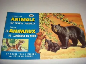 Animals Of North America Canadian  Brooke Bond Album Cover Only