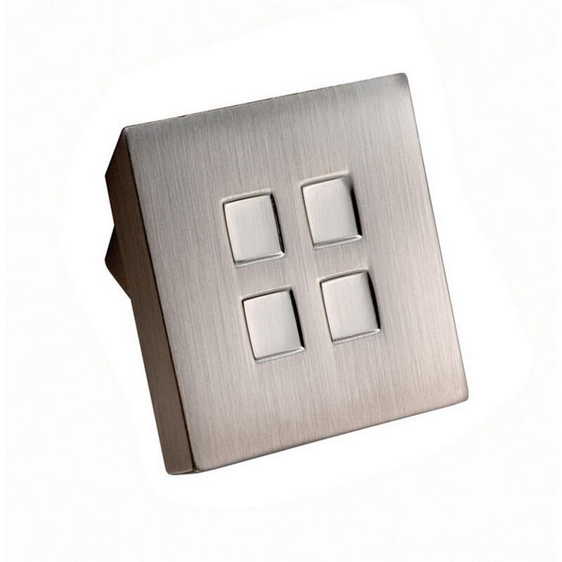 FTD Quadra Square Knob 16mm SN FTD278ASN