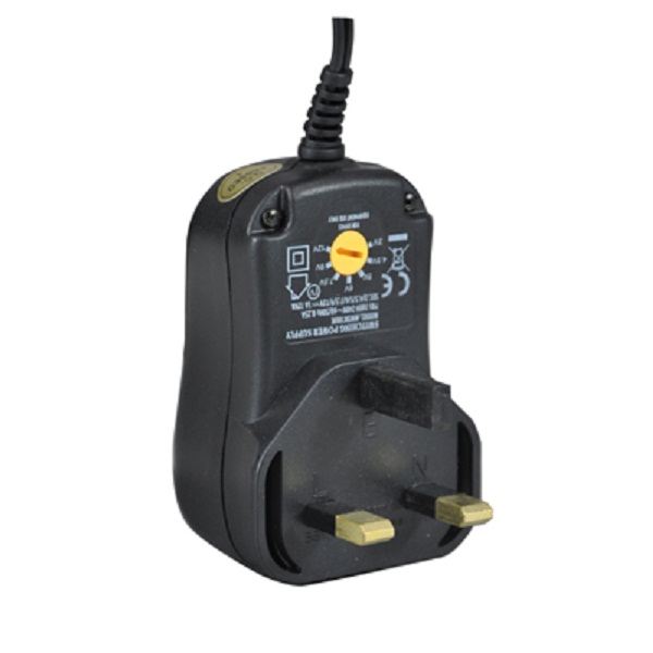 3,4.5,5,6,7.5,9,12 V DC 1000mA Transformer
[EL-TR3-12#1A]