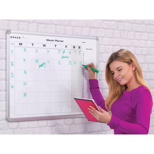 Magnetic Calendar Planner Whiteboard - 900 x 600mm