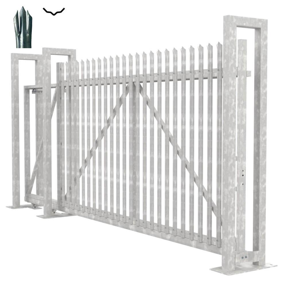 Cantilever Sliding D Gate - 2.4H x 4mWith Track & Accessories - LH Opening