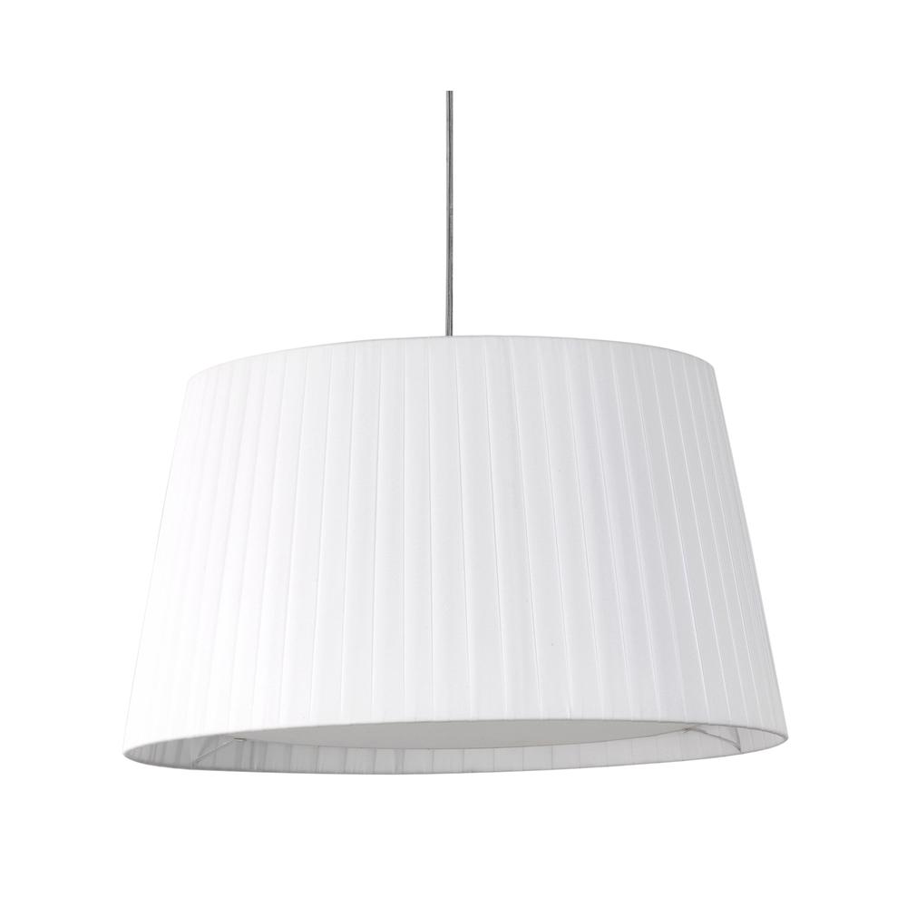 Astro Tapered Round 400 Pleated White Lamp Shade