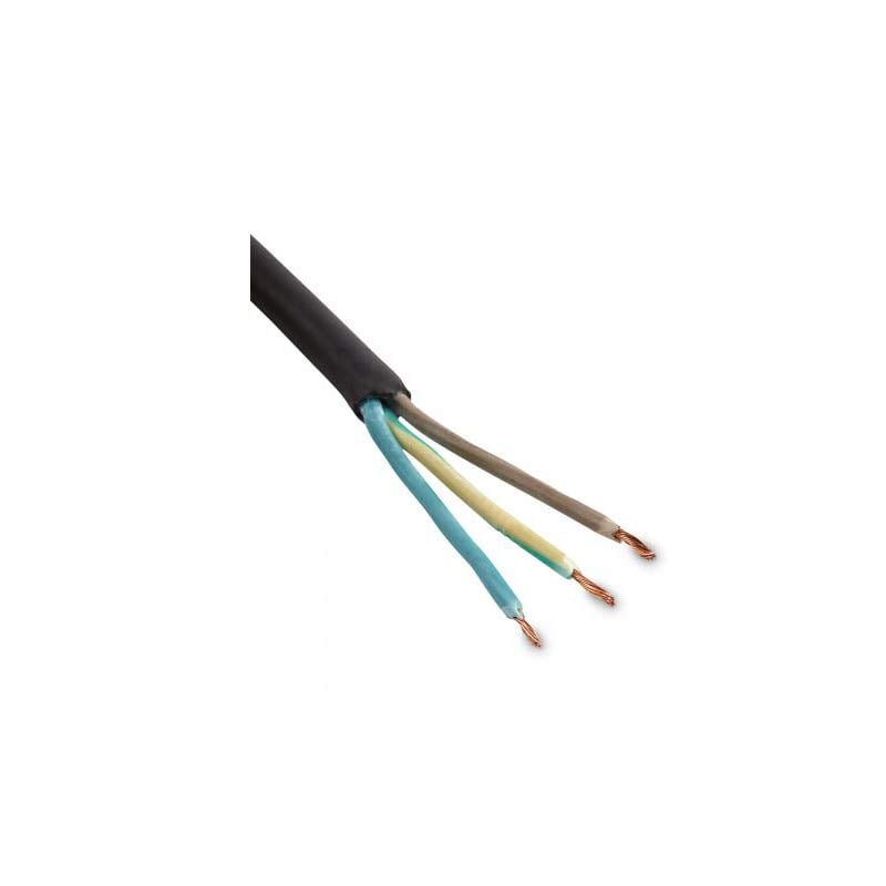 Collingwood H05RN-F 3 x 0.75 Core Black Rubber Cable