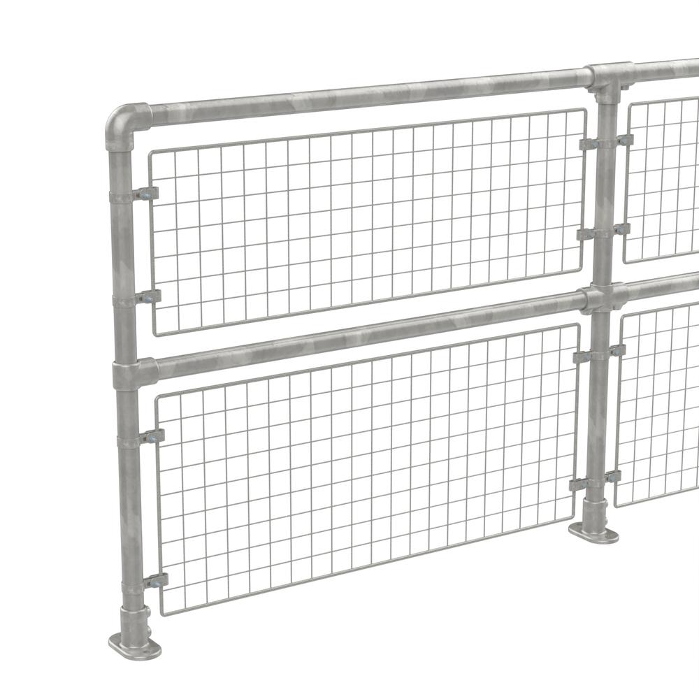 Tube Clamp System - 42.4mm GalvanisedWith Mesh Infill