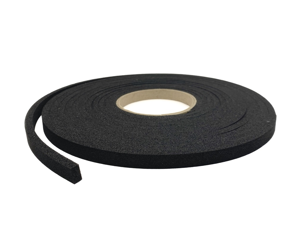 Plain Expanded Neoprene Sponge Strip - 12mm x 6mm x 6m
