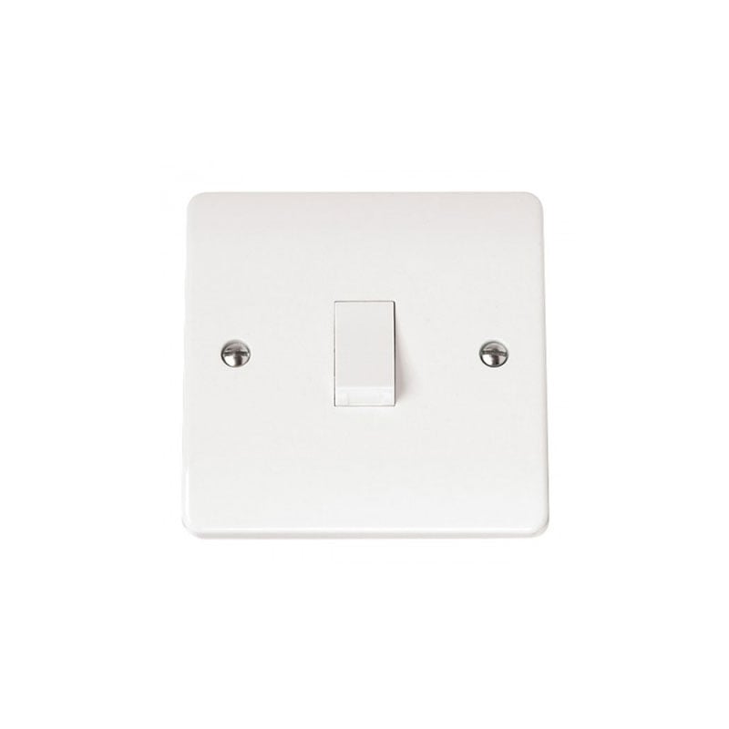 Click DP Switch 20 Amp White PVC