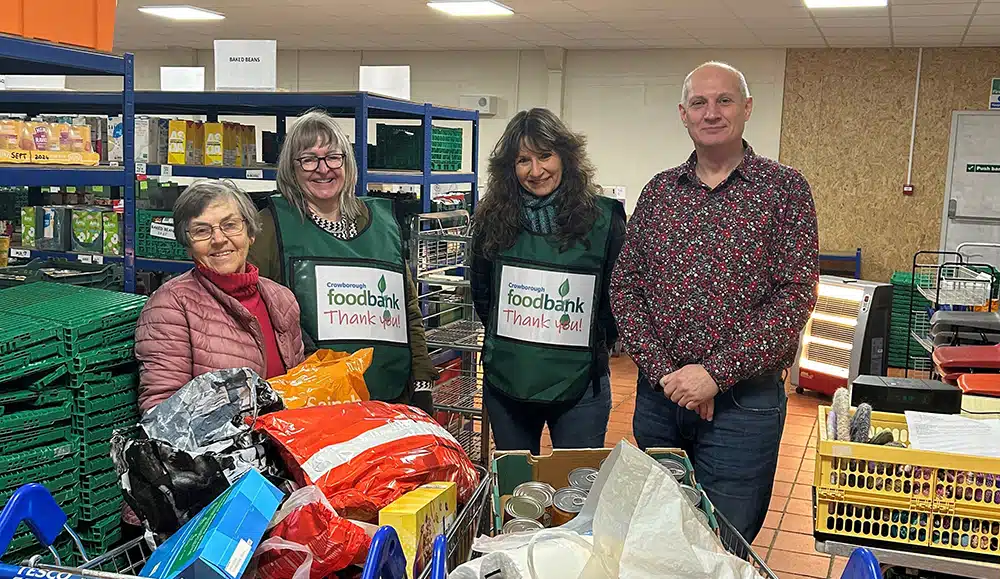 Baldwin Boxall Staff Donate to Crowborough Foodbank