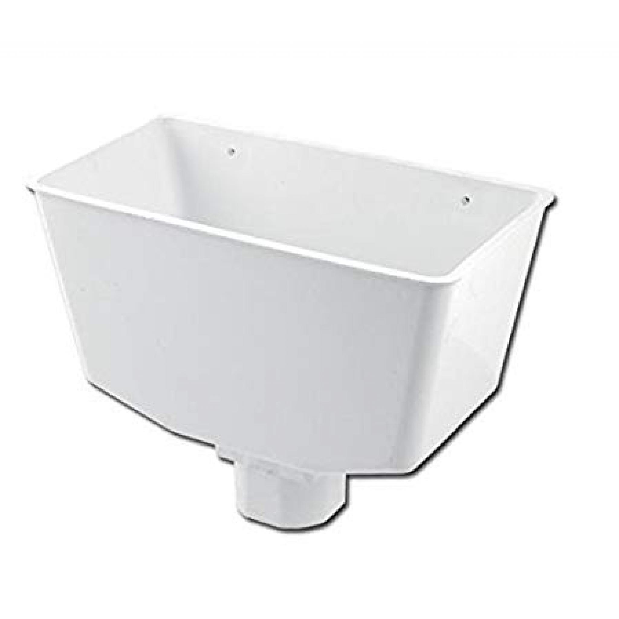 White Down Pipe Hopper Universal Square or Round