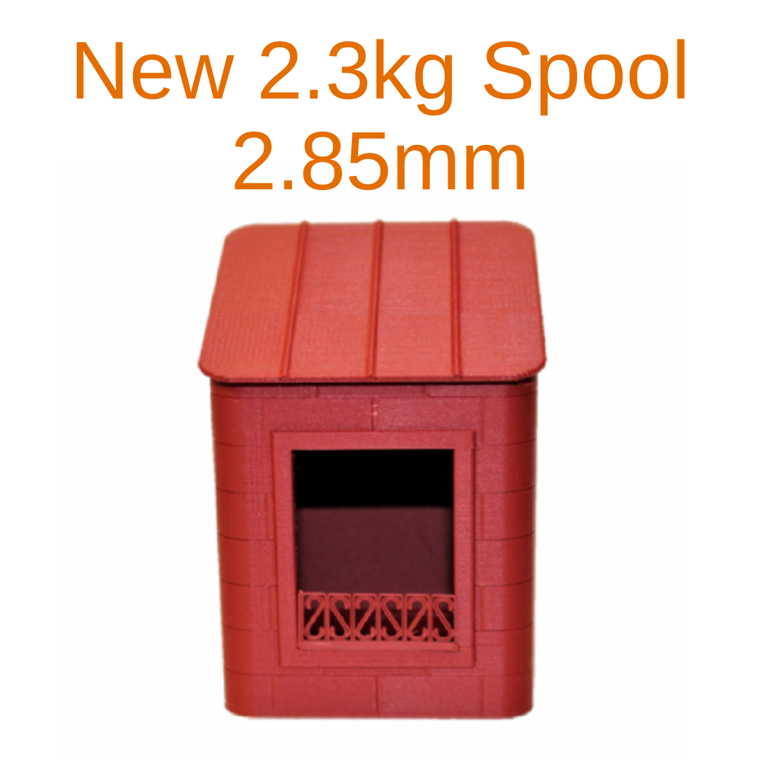3D FilaPrint PLA Matte Clay Red 1.75mm 2.3Kg 3D Printing Filament