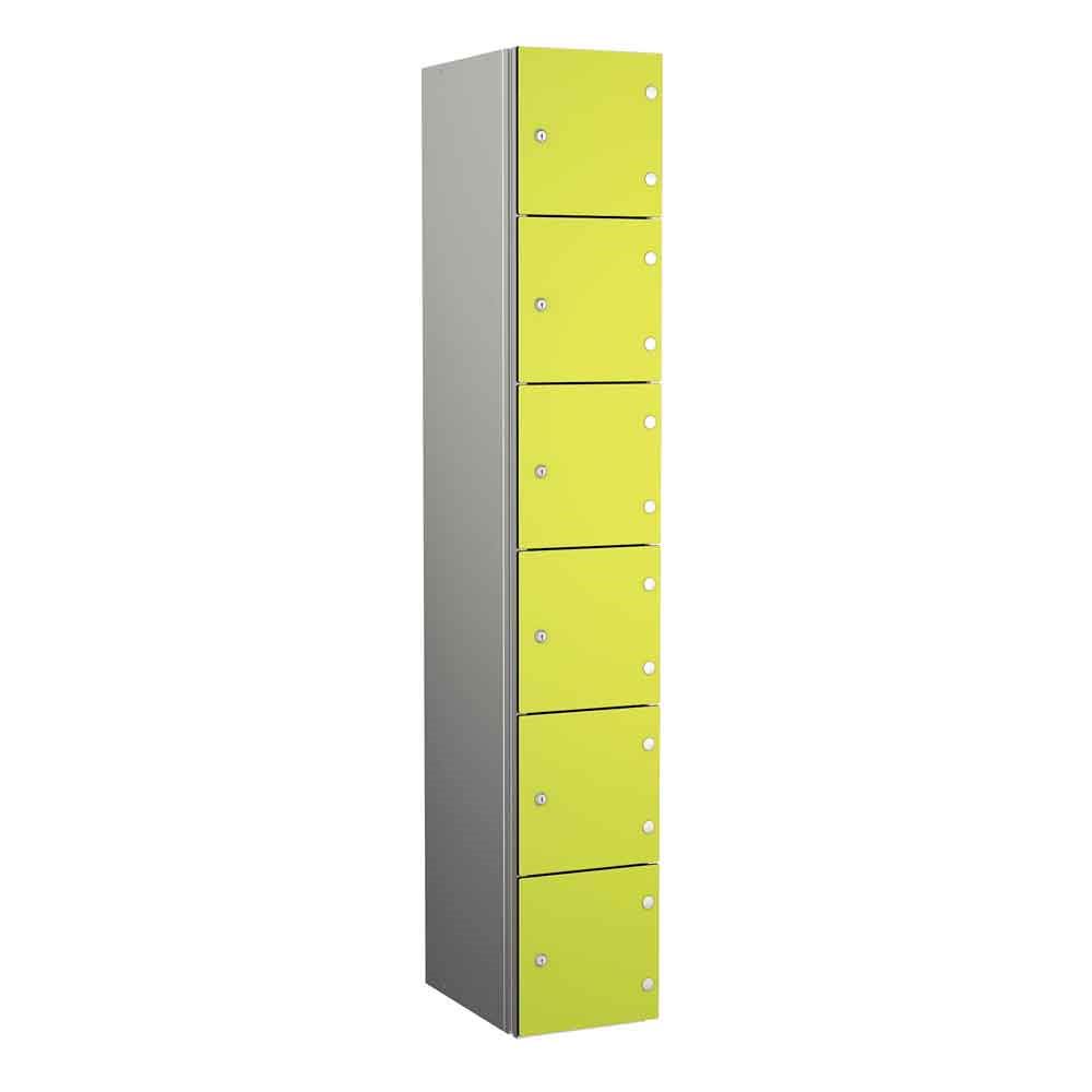 Coin Operated Aluminium Body 6 Door Locker 1800H