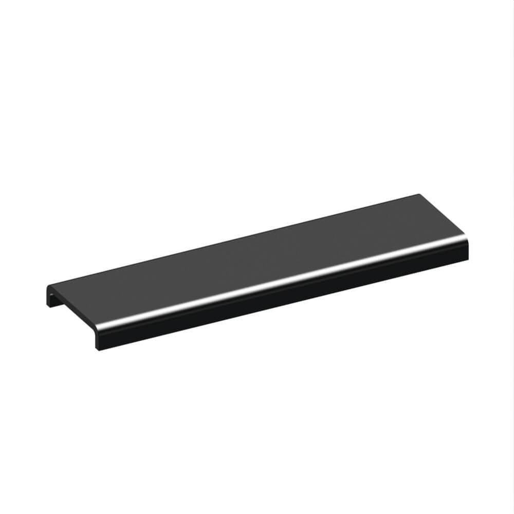 Aluminium Cap rail for 20.76 - 21.52mm Glass Black Powder Coated - 2.5M Long