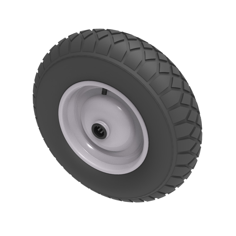 Pneumatic 400mm Roller Bearing Wheel 350kg Load