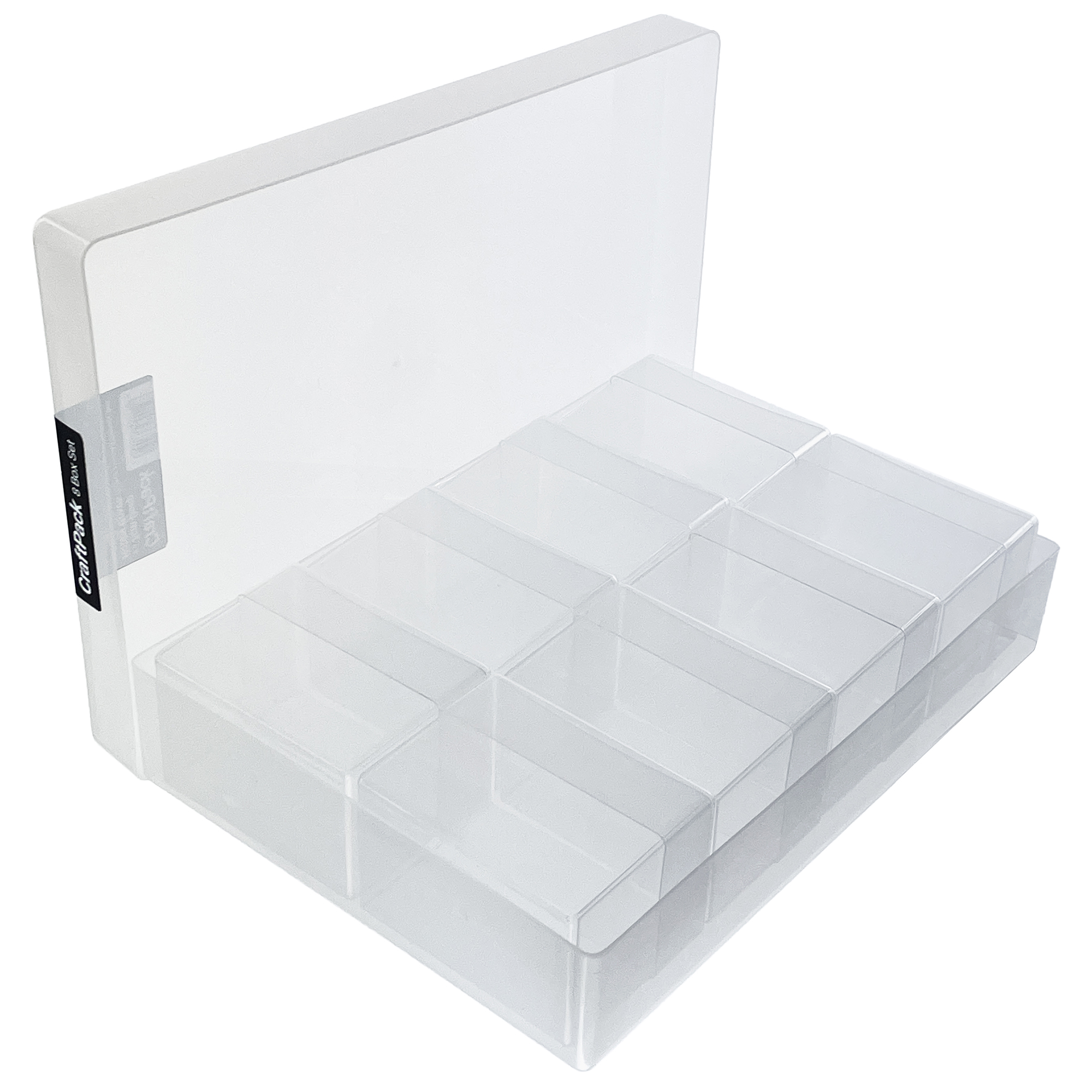 8 Box CraftPack, Storage Box Multi-Pack, Transparent - Trade