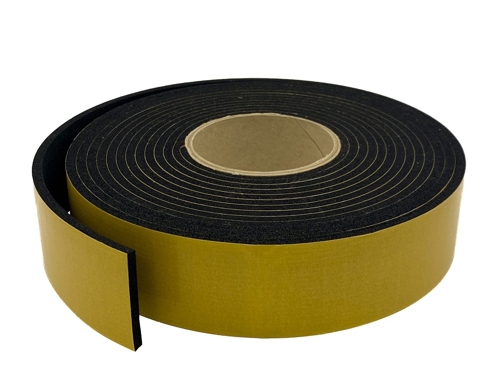 Adhesive Backed Expanded Neoprene Strip - 50mm x 5mm x 6m