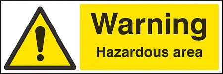 Warning hazardous area