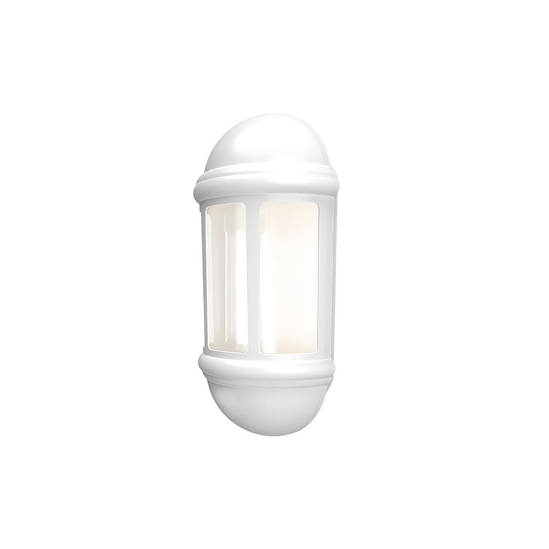 Ansell Latina LED Half Lantern With Photocell 8W White