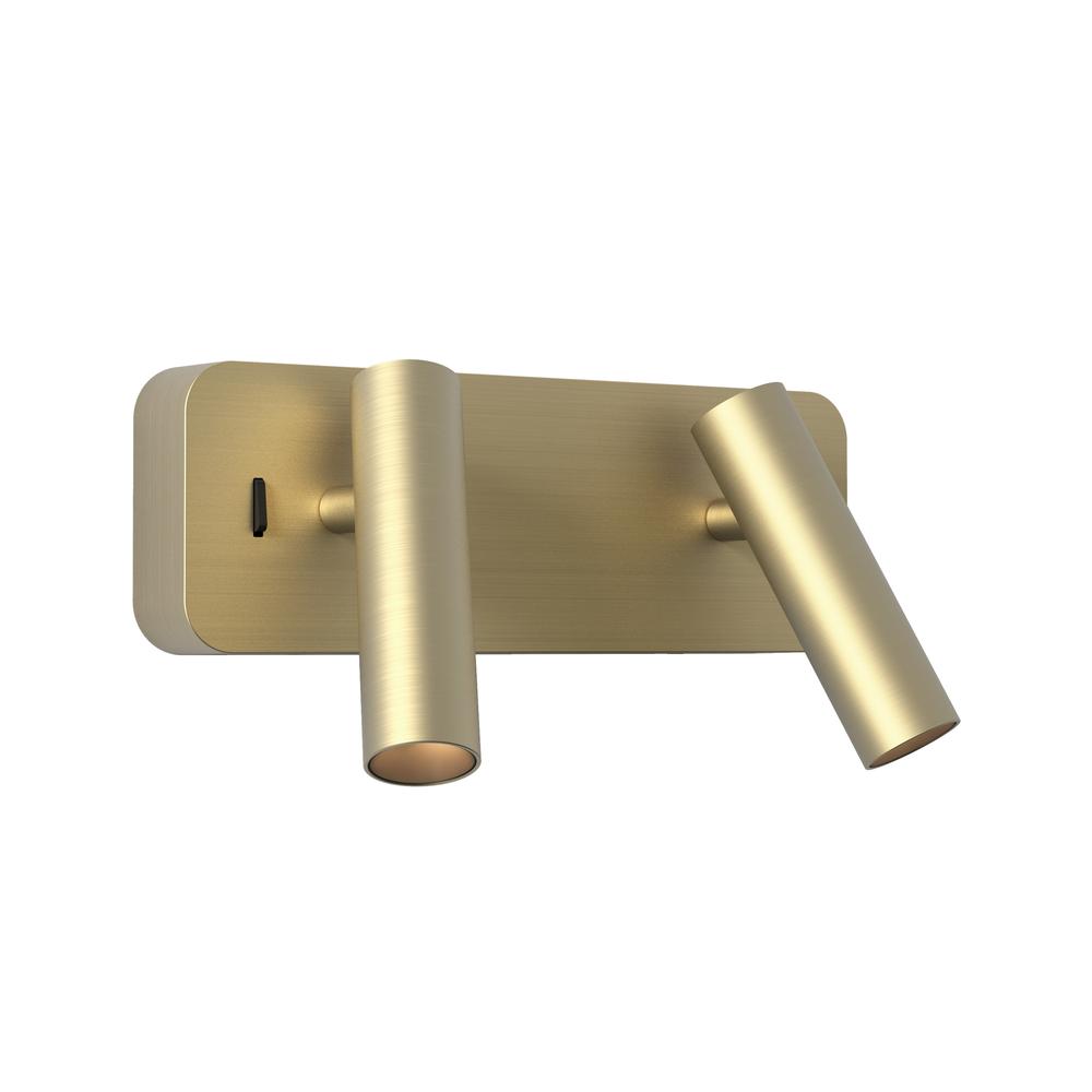 Astro Enna Twin Matt Gold Reading Light