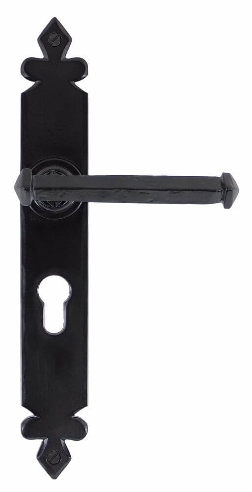 Anvil 33827 Black Tudor Euro Lever Lock