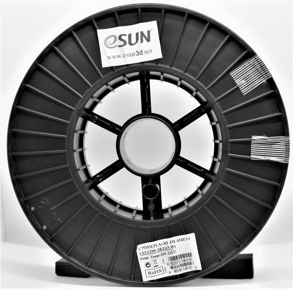 eSUN PLA+ Yellow 1.75mm 3Kg 3D Printing filament