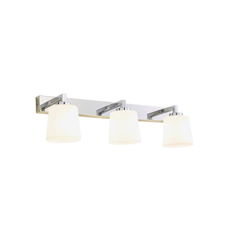 Forum Parga Bathroom Wall Light 3xG9 Chrome/Opal