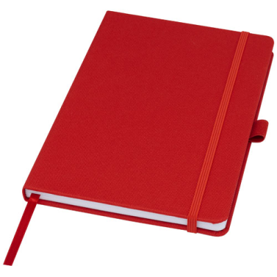 HONUA A5 RECYCLED PAPER NOTE BOOK with Recycled Pet Cover in Red.