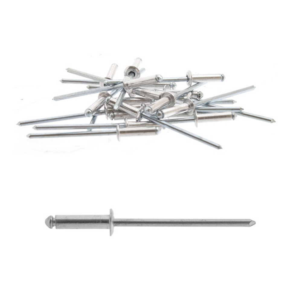 4.0mm Std Dome Aluminium Rivets Price per 100 - 6mm long